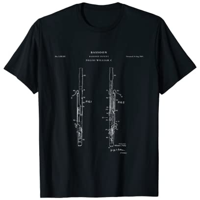 T-shirt Fagotto Patent - Maglietta giocatore Bassoonist Maglietta