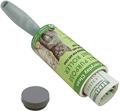 MyGiftHub Money Hiding Gadgets for Travel -Lint Roller for Diversion Safe-Hidden Compartment for Keys, Cash and Valuables(Green)