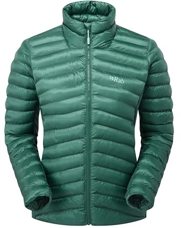 Rab Women's Cirrus Flex Jacket Lightweight Insulated Coat for Trekking, Skiing, & Climbing - Eucalyptus/Green Slate - Large