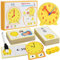 TZQFROCE Lernuhr Lernspiel Uhr Lernuhr für Kinder Grundschule 1. 2. Klasse Uhrzeit Demonstrationsuhr Lernspiele Ab 5-8 Jahre Geschenk zur Einschulung Lernmittel Junge Mädchen