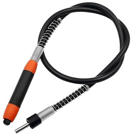 MiJunHD Universal Flexible Shaft Extension, Drill Extension Cable 1metre Flex Shaft for Grinder Rotary Tool, Chuck Clamping Dia 3-3.2mm