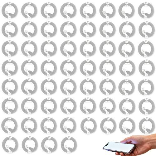 60 piezas NFC Tag 25mm Ntag213, pegatinas NFC NTAG213-25mm, regrabables, 144 bytes, etiquetas NFC autoadhesivas impermeables para teléfonos y objetos conectados, compatible con todos los dispositivos