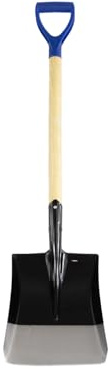 OWIJI Pala Da Giardino Paletta Attrezzi 102X24Cm Con Manico In Legno Badile Da Muratore Manico Curvo Giardinaggio Edilizia Lavori Di Muratura Utensile