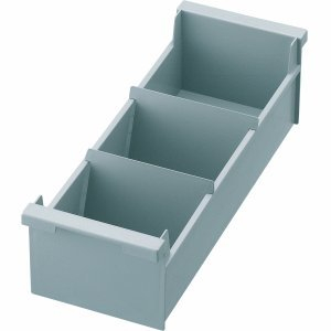 Styro 4 x Karteitrog A7 quer öko-grau