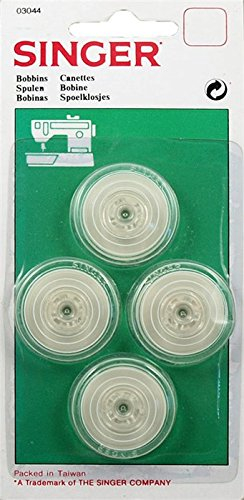 Singer Ref 03044 Packung mit 4 Spulen für Nähmaschinen Singer 700/1425/250