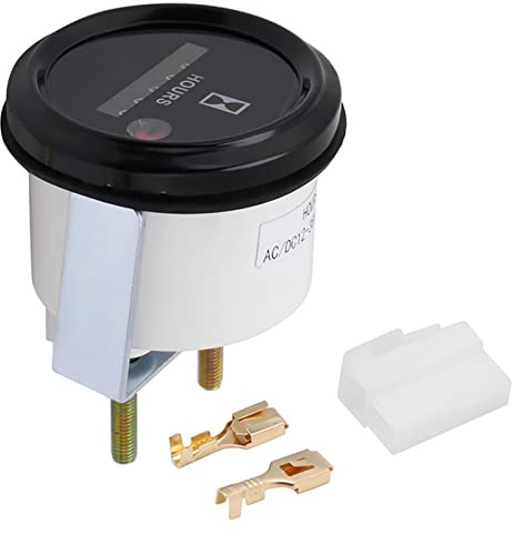 Timmätare 12V–36V AC/DC Mekanisk Timräknare för Båt, Bil, ATV, Snöskoter, Gräsklippare, Traktor – Robust Digital Timer med hög prestanda och lång livslängd