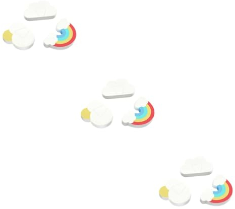 TEHAUX 9 Stk Fingerschutz der Tür Klemmschutz mit Regenbogenmuster Türstopper für Finger tür zubehör Karikatur Türkarte Schutzausrüstung Kind Einklemmschutz