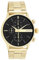 Oozoo - Timepieces Herren Uhr in Gold/Schwarz | Armbanduhr Herren mit Edelstahlarmband | Moderne Uhr für Herren | Edle Analog Herrenuhr in Rund C11411 (45mm Gehäuse)