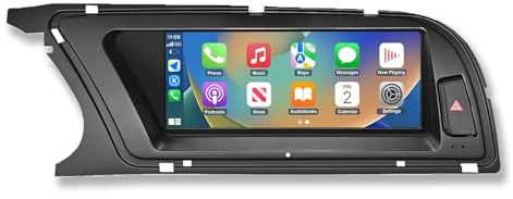 Ninetom Radio de Coche Pantalla Táctil de 8,9 Pulgadas con Carplay Inalámbrico y Android Auto para Audi A4 S4 2009-2016 con Sistema 3G MMI+, Soporta Mirrorlink, Cámara, Navegación