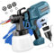 Pistola De Pintura Electrica 800W,Pistola Pintar Electrica 1000Ml,4 Boquillas,3 Patrones De Pulverización,Pulverizador De Pintura Electrica para Pintura De Pared,Barnices Y Esmaltes
