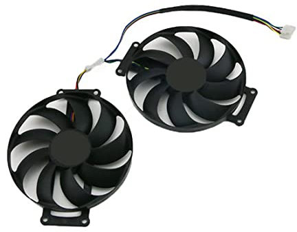 Pesfehhy 1 Paire FDC10H12S9-C 2060 Super 2070 GTX1660 Ti Ventilateur de Refroidissement pour GTX 1660 1660Ti Dual OC RTX2060 Carte Graphique