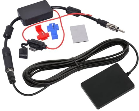 Bingfu Antenna Autoradio Potente Interna Adattatore DIN + Amplificatore