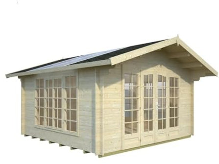 Palmako Blockbohlenhaus Irene 23,9 44 mm natur Isolierglas