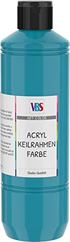 VBS Acryl Keilrahmenfarbe, 500ml Türkis