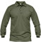 MAGCOMSEN Men's Long Sleeve Polo Shirts Quick Dry Breathable Golf Polo Moisture Wicking Tactical Shirt Army Green, 3XL