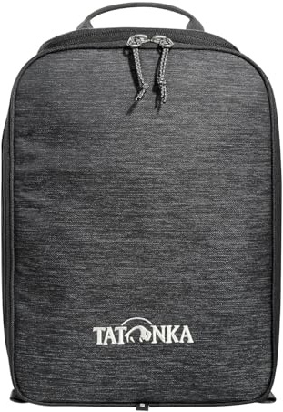 Tatonka Kühltasche Cooler Bag S (6l) - Isolierte Tasche für Rucksäcke bis 20 Liter Volumen - Mit Innenfach für Kühlakkus und zwei Reißverschluss-Öffnungen (vorne u. oben) - 22 x 12 x 30 cm (off black)
