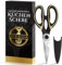 Deer & Oak Premium Kitchen Scissors, Multifunctional Heavy Duty Meat Pizza Scissors for Kitchen Use UK, Multipurpose Shears Dishwasher Safe