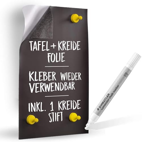 Smagtron Hochwertige Selbstklebende Folie - Klebefolie, Ideal für Büro und Heim, Weiße Folie, 60cm x 100cm - Sicher für Kinder, Ideal für Magnetische Buchstaben und Kühlschrankmagneten