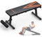 200KG Hantelbank Flachbank - Bonvork Trainingsbank Flachbank Klappbare Hantelbänke und Rückentrainer mit 1.6MM Verdickter Stahl, bauchmuskeltrainer für Körperformung