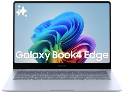 Samsung Laptop Galaxy Book4 Edge, Display 14 Zoll, Windows 11, Snapdragon Elite X, 16 GB RAM, 512 GB SSD, Sapphire Blue