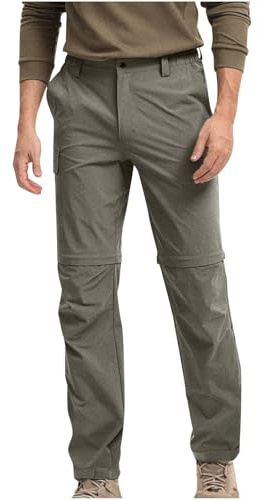 Générique Pantalon Cargo Convertible pour Homme à séchage Rapide léger et Respirant avec Fermeture éclair pour randonnée, l'extérieur, la pêche, Le Safari