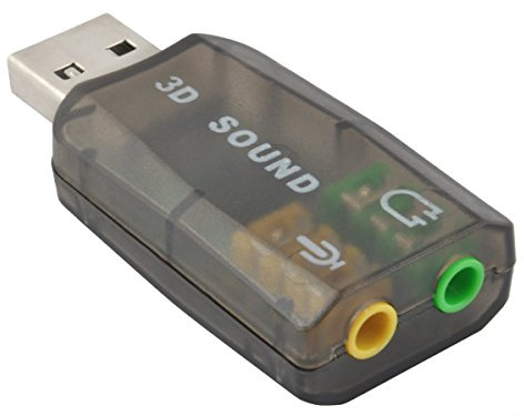 ARMORMICRO Adaptateur Clé USB Carte Son Externe pour Micro et Casque Audio - adapté pour...