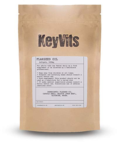 KeyVits - Flaxseed Oil 1000mg - 180 Capsules