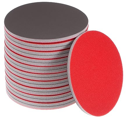 sourcing map 20pcs 3000 Grit Sanding Sponge 5 Inch Hook and Loop Sponge Sanding Disc Wet/Dry for Car Wood Drywall Metal