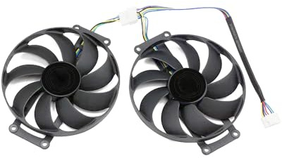 Ventilador para tarjeta gráfica ASUS Dual RTX 2070 EVO V2, RTX 1660 EVO, ASUS Dual GeForce RTX 2060 SUPER EVO V2, 87 mm, juego de 2 unidades