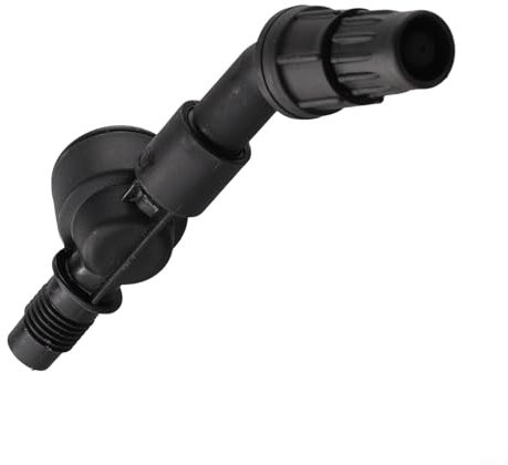 Ugello spray regolabile, a forma di ventola, cono, ricambio per lancia spruzzatrice a zaino 3L/5L/8L, filettatura in plastica da 1/4 con valvola per irrigazione e pulizia (nero)