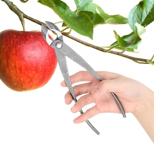 Tyinerc Bonsai Scheren - Edelstahl Manuelle Ergonomische Gartenschere,Pflanzenschere Zum Schneiden Und Bonsai Werkzeug | Für Rasen, Hof, Pflanzen, Blütenausputzen und