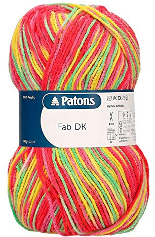 Patons Fab DK, Clown Colour (2344), 100g
