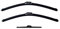 Jurmann® Vision+ Aero Scheibenwischer 600/375 + 300 mm Komplettsatz Vorne + Hinten Wischblatt Satz Qashqai [J10] ab Bj 12.06- Qashqai+2 [J10] ab Bj 08.08-
