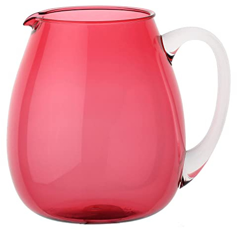 Thun Rose & Tulipani - Brocca Colorlife in acrilico colorato da 2,5 litri, elegante e resistente, colore Rosso