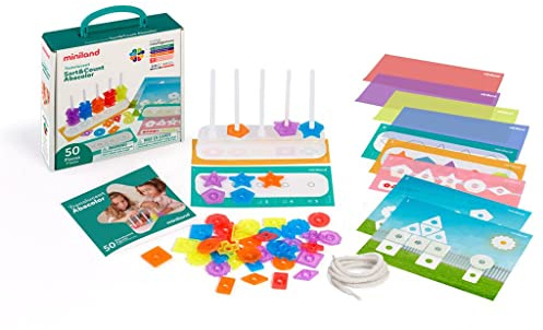 Miniland Translucent SORT&Count ABACOLOR, transparente Zähler für Leuchttische