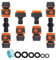 Garden Hose Connector for Hose Pipe, Outside Tap to Hose Connector Fittings Set - Quick Connector, Tap Adapter for Tap 3/4''&1/2'' 2 in 1