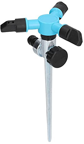 Aspersor de césped de área pequeña, aspersor de impulso, aspersor de pulsación, riego de jardín, aspersor de 360°, boquilla de riego de 3 brazos