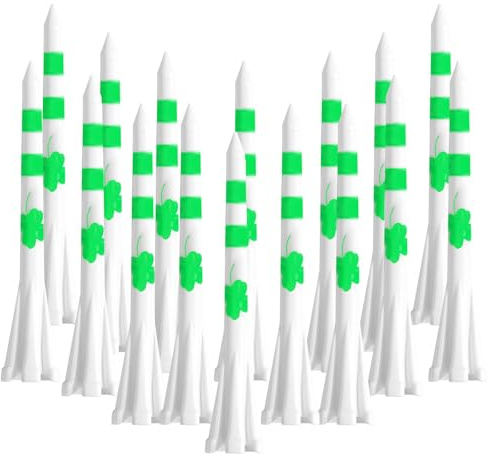 FINGER TEN Tee da golf in plastica infrangibile, 50 pezzi, 83 mm, 70 mm, resistenti, colore bianco, blu, arancione, verde misto (beige, 83 mm)