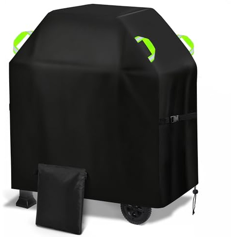 Gucass Copertura Barbecue Da Esterno, 420D Oxford Telo Copri Barbecue Impermeabile 90x70x110cm, Resistente Coperchio per BBQ Grill da Esterno, Anti Polvere Neve Pioggia Sole Raggi UV