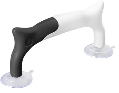 Suction Cups Ruler Handle, Quilting Ruler Grip, Templates Patchwork Ruler Gripper for Quilting, Black White