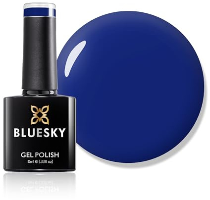 Bluesky Gel Nail Polish, Navy Seals A024, Blue, Dark, Navy, Long Lasting, Chip Resistant, 10 ml (Requires Drying Under UV LED Lamp)