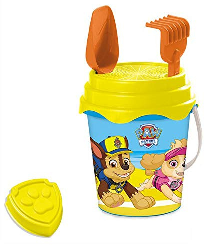Mondo Toys Paw Patrol Bucket Set, Set Mare Renew Toys con Secchiello, Paletta, Rastrello, Setaccio, Formina, Inclusi, 28321 Multicolore