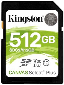 Kingston Canvas Select Plus SD - SDS2/512GB Class 10 UHS-I