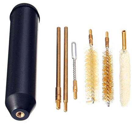 ETOPARS Pistole Reinigungsbürste Kit Für 9mm Flinte/Pistole/Luftgewehr, 7 in 1 Reinigung Rohrbürste, Waffenreinigungsset zur Waffenpflege und Waffenreinigung