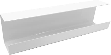 Beowanzk kabelhantering under skrivbord – icke-borrande plastförvaringsbricka för grenuttag, håller kontor och skrivbord städat (vit)