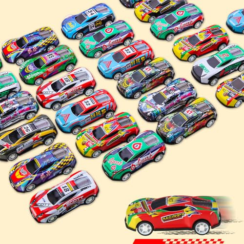 TGXLAK Pull Back Cars for Kids,30Pcs Metal Diecast Cars, Small Car For Kids, Pinata Fillers for Boys Girls Toddlers Birthday Party.