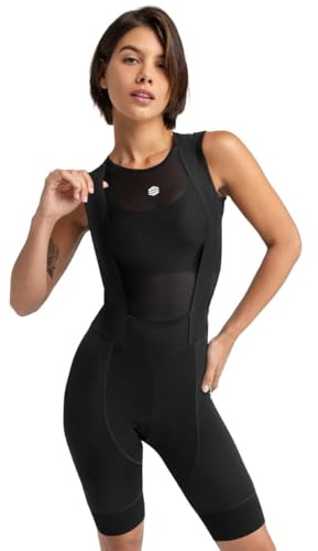 SIROKO - Cuissard Vélo Recyclé pour Femme Comet - L - Noir