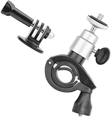 OSALADI Sports Camera Clamp for Action Mounts Rotation Easy Installation for Handlebar Motorbike Material