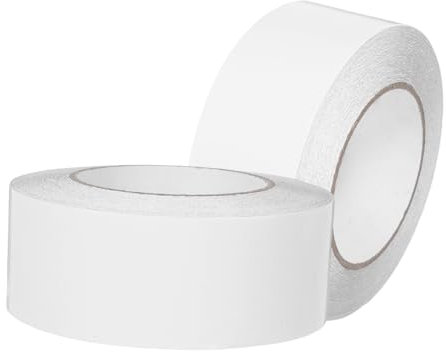 OSALADI 2 Rouleaux Ruban Adhésif pour Tapis de Ruban de Moquette Double Face Adhésif Puissant pour Réparation de Sol Intérieur Extérieur et Facile