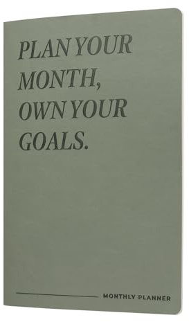 Kokonote - Planner Mensuel Perpétuel - Agenda Mensuel Perpétuel | Couverture Souple Simili Cuir, 24 mois disponibles
